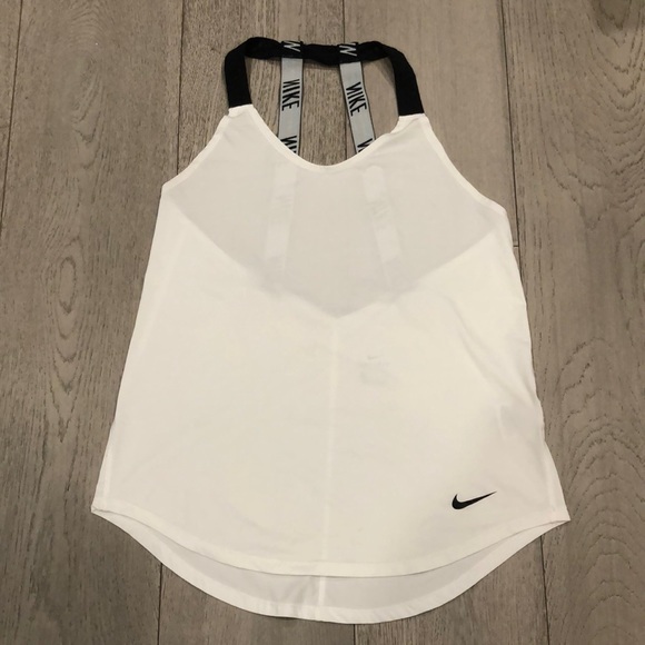 Nike Dri-Fit women’s white workout tank top - Picture 1 of 3